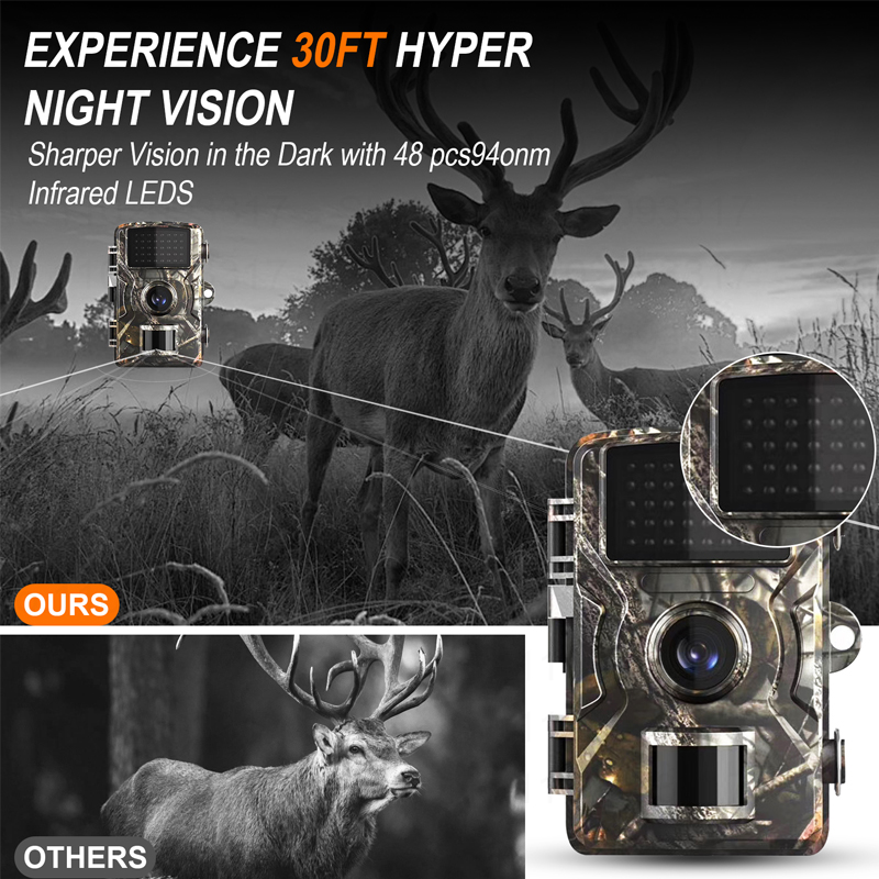 Wildlife Trail Cameras 16MP 10 - Outdoor Hunting Video Camera recension och pris