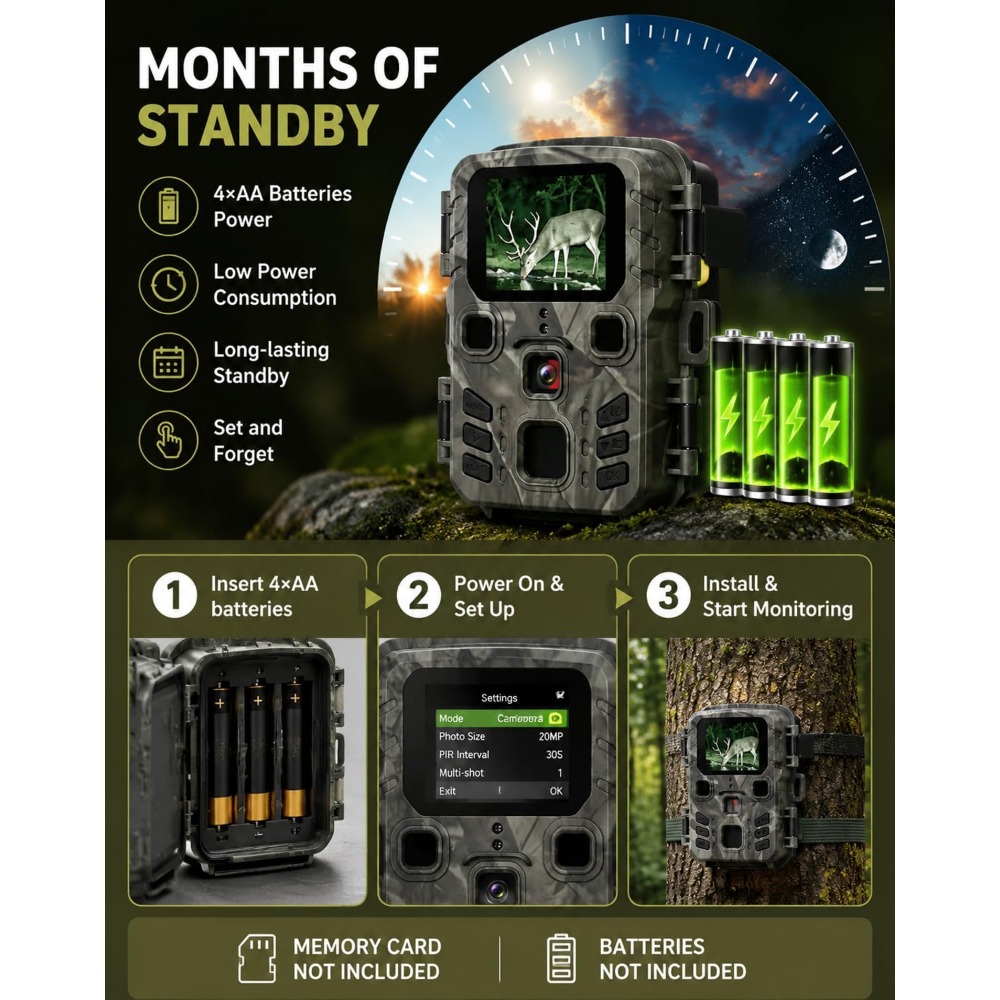 Mini Trail Game Camera Night V - Outdoor Hunting Video Camera recension och pris