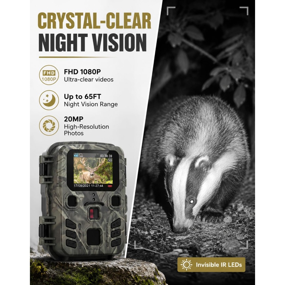 Mini Trail Game Camera Night V - Outdoor Hunting Video Camera recension och pris