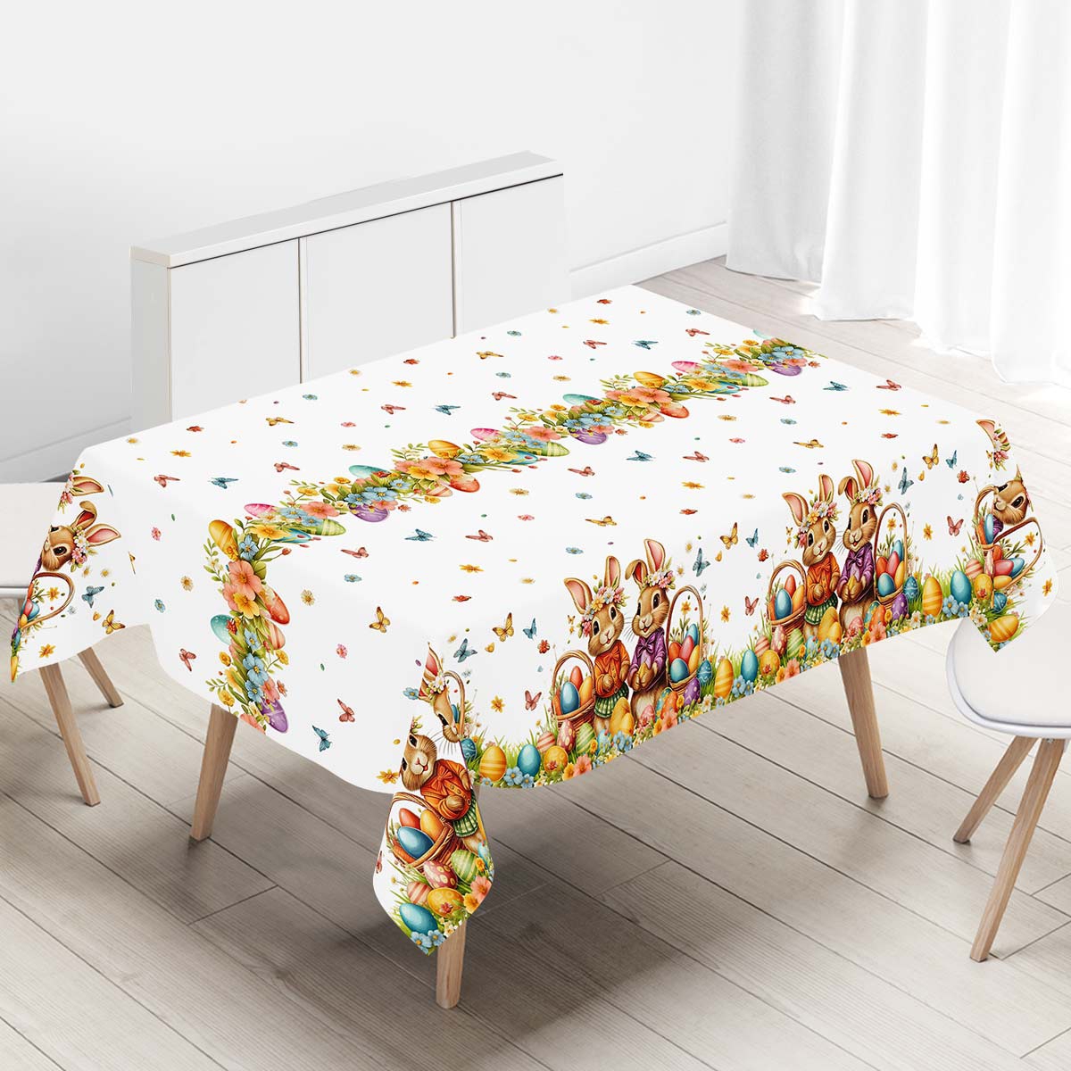 130*220cm Easter Cute Bunny Ta - Outdoor Hunting Table recension och pris