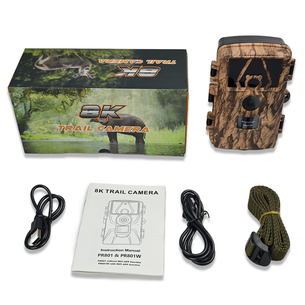 PR801W Ultra Clear 8K Video 60 - Outdoor Hunting Video Camera recension och pris