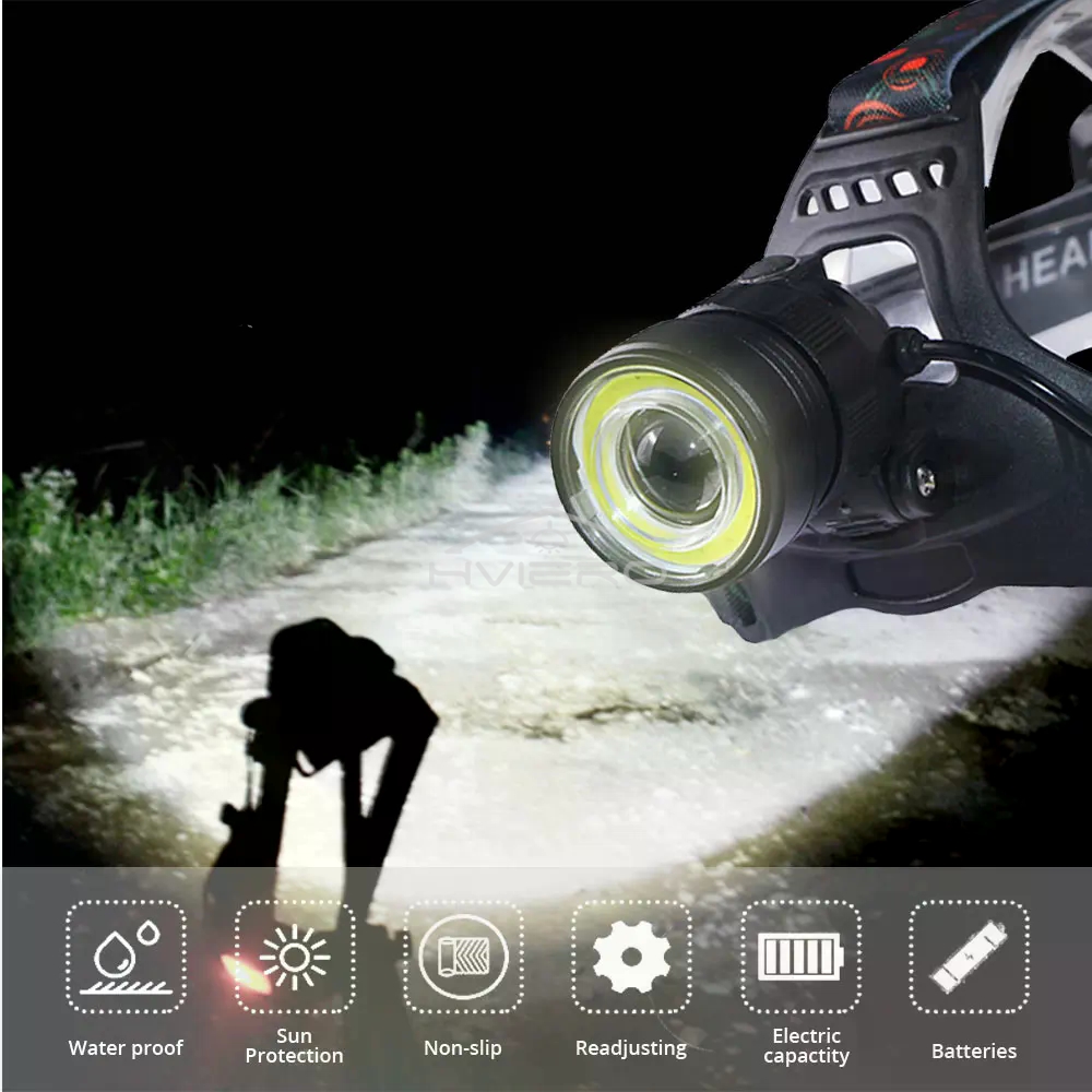 T6 Cob Torch Flashlight Head L - Hunting Outdoor Jobs recension och pris